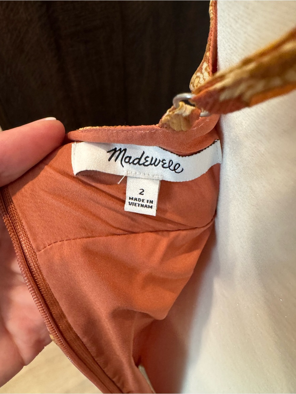Madewell Rust Floral Tiered Maxi Dress - Picture 5 of 5